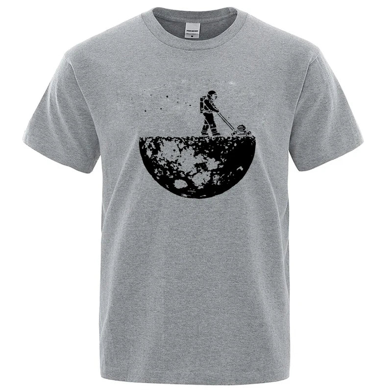 Men T-shirt High Quality Funny Cotton Blend Lunar Cleaner Printing Casual Cool Loose O-neck Male for MenT-shirt Hip Hop Tees Quick Pick Grocers